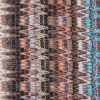 Italian Blue/Orange/Brown Multicolor Soft Flamestitch Wool Knit | Mood Fabrics