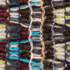 Italian Blue/Red/Gray Multicolored Soft Flamestitch Wool Knit - Detail | Mood Fabrics