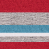Bulgarian Red/Blue Barcode Striped Stretch Rayon Jersey Knit - Detail | Mood Fabrics
