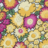 Mimosa/Lilac Rose/Medium Green Floral Twill Acetate Lining - Detail | Mood Fabrics