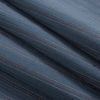Dark Denim Striped Cotton Suiting - Folded | Mood Fabrics