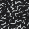 Black/White Abstract Novelty Creped Wool Blend - Detail | Mood Fabrics