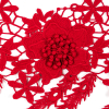 Red 3D Floral Guipure Lace Trim - 7 - Detail | Mood Fabrics