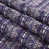 Purple/Metallic Striped and Zig-Zag Tweed - Folded | Mood Fabrics