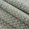 Green/Blue/Pink Blended Cotton Tweed - Folded | Mood Fabrics