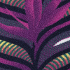 Sparkling Grape/Evergreen Printed Organic Viscose Crepe - Detail | Mood Fabrics