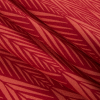 Molten Lava Tribal Leaf Printed Organic Viscose Crepe - Folded | Mood Fabrics