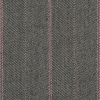 Gargoyle/Cashmere Rose Striped Herringbone Stretch Polyester Suiting - Detail | Mood Fabrics