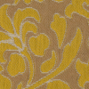 Tan/Cyber Yellow Floral Brocade - Detail | Mood Fabrics
