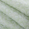 Water Lily/Seamfoam Green Floral Brocade - Folded | Mood Fabrics