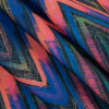 Blue/Multi-Colored Chevron Max-Dri Anti-Microbial Performance Tricot - Folded | Mood Fabrics