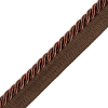 Chocolate Cotton Blend Twisted Cord Trim - 0.25 - Detail | Mood Fabrics