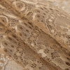 Gold on Gold Metallic Floral Lace w/ Scalloped Edges - Folded | Mood Fabrics
