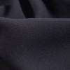 Charcoal Satin-Faced Polyester Crepe - Detail | Mood Fabrics