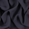 Charcoal Satin-Faced Polyester Crepe | Mood Fabrics