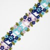 Violet Blue and Lilac Flower Lace Trim - 2 | Mood Fabrics