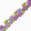 Purple Flower Lace Trim - 0.75 - Detail | Mood Fabrics