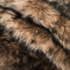 Small Brown/Black Lamb Fur - Folded | Mood Fabrics