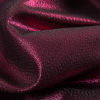 Fuchsia/Black Metallic Polyester Lame - Detail | Mood Fabrics