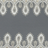 White and Gold Embroidery on Mesh - 10 - Detail | Mood Fabrics