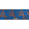 Metallic Copper and Blue Abstract Jacquard/Brocade - Full | Mood Fabrics