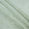 Ivory and Green Classical Metallic Jacquard/Brocade - Folded | Mood Fabrics