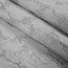 Metallic Silver/Blanc de Blanc Abstract Polyester Brocade/Jacquard - Folded | Mood Fabrics