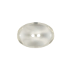 Clear Oval Plastic Button - 24L/15mm - Detail | Mood Fabrics