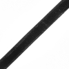 10 Yard Roll of Black Single Faced Velvet Ribbon - 0.375 - Detail | Mood Fabrics