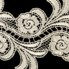 Ivory Floral Venise Lace Trim - 4 - Detail | Mood Fabrics