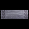 Rose/Silver Metallic Striped Floral Lace w/ Scalloped Eyelash Edges - Full | Mood Fabrics