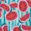 Watermelon Printed UV Protective Compression Tricot w/ Aloe Vera Microcapsules | Mood Fabrics
