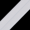 Ivory Stretch Fold Over Grosgrain Ribbon - 1 - Detail | Mood Fabrics