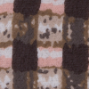 Brown/Olive/Pink Abstract Gingham Polyester Chiffon - Detail | Mood Fabrics