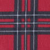 Red/Gray Tartan Plaid Printed Polyester Chiffon - Detail | Mood Fabrics