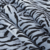 Gray and Black Tiger Printed Polyester Woven - Folded | Mood Fabrics