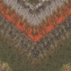 Olive Branch/Mandarin Orange Zig Zag Printed Polyester Chiffon - Detail | Mood Fabrics