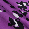 Hyacinth Violet Abstract Stretch Polyester Crepe - Folded | Mood Fabrics