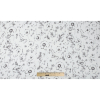 Cloud Dancer and Gray Floral Printed Crinkled Cotton Gauze - Full | Mood Fabrics