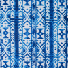 Blue/White Tribal Printed Polyester Woven | Mood Fabrics