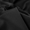 Italian Black Stretch Cotton Twill - Detail | Mood Fabrics