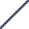 Navy and White Stitched Grosgrain Ribbon - 0.25 - Detail | Mood Fabrics