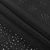 Italian Black Laser-Cut Scuba-Knit - Folded | Mood Fabrics