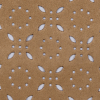 Italian Beige Perforated Faux Suede - Detail | Mood Fabrics