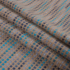 Beige and Blue Blended Cotton Woven - Folded | Mood Fabrics