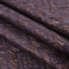 Metallic Copper and Purple Geometric Brocade - Folded | Mood Fabrics