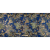 Metallic Gold/Blue/Olive Abstract Brocade - Full | Mood Fabrics