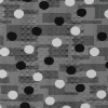 Black and White Circles Printed on a Crepe de Chine | Mood Fabrics