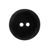 Black Flat Plastic Button - 40L/25mm | Mood Fabrics