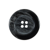White Marbleized Plastic Button - 36L/22mm | Mood Fabrics